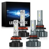 H11 9005 240W 6500K 14000LM White IP68 LED Headlight Bulbs 2Pcs